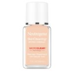 Neutrogena SkinClearing Oil-Free Acne and Blemish Fighting Liquid Foundation with.5% Salicylic Acid Acne Medicine, Shine Controlling Makeup for Acne Prone Skin, 40 Nude, 1 fl. oz