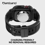amBand M1 Sport Case Band for Apple Watch Ultra 3/2/1 & SE 3/2/1 & Series 11 10 9 8 7 6 5 4 3 49mm 46mm 45mm 44mm 42mm 41mm 40mm 38mm, Shockproof & Scratch Resistant Rugged Bumper for Men - Image 5