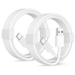 Car Carplay Cable for iPhone 17/17 Pro/Air/16e/16/15 Pro Max/Plus Cable, 2Pack USB A to USB C for CarPlay USBC Cord, iPad, Galaxy, Pixel, Android Accessories Charging Wire Type-C Car Charger Cord 3FT