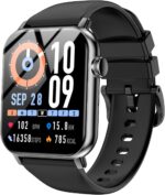 Smart Watches for Men Women, 1.83" HD Touchscreen Fitness Tracker with Bluetooth Calls, IP68 Waterproof, 120+ Sport Modes, 7-Day Battery, 24/7 Heart Rate & Sleep Monitor for iPhone Android iOS (Black)