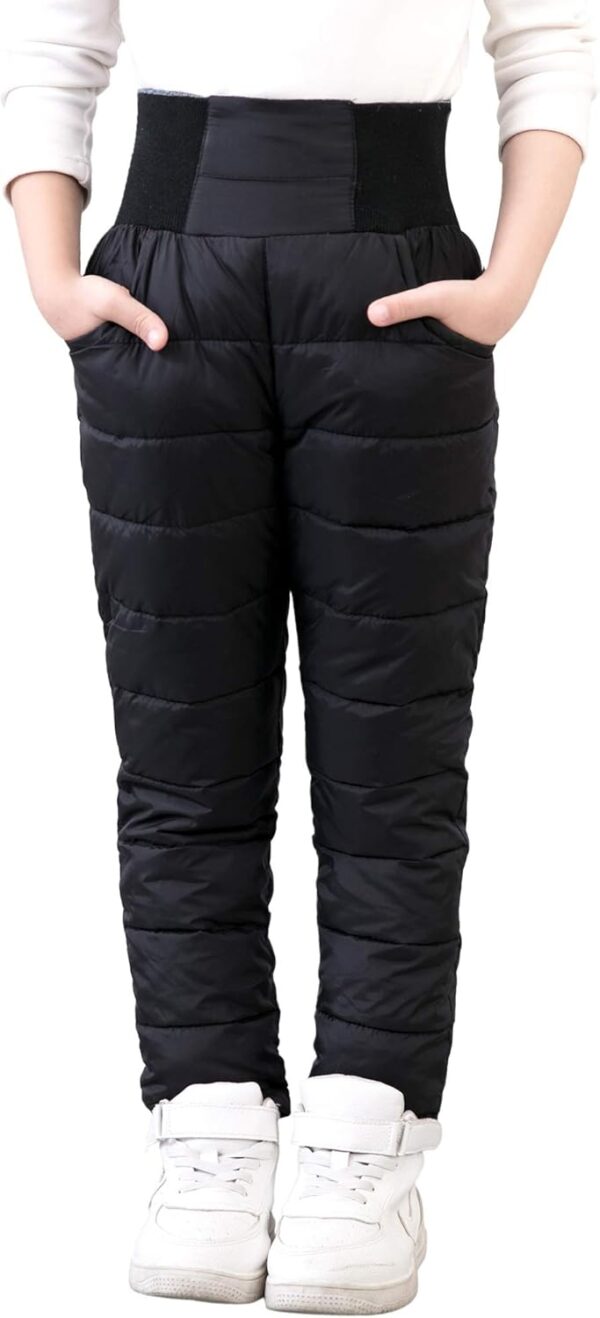 UGREVZ Girls Boys Snow Pants 2-9 Years old Thick Winter Warm Pants Girl Activewear Clothes