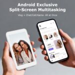 Vlog Selfie Monitor Screen for iPhone 17 Series & Android, Wireless Magnetic Built-in Speaker 4K/1080P Phone Back Camera Monitor with Remote Control for Live Stream TikTok (White) - Image 8