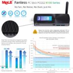 MeLE Upgraded PCG02 Fanless Mini PC Stick with Windows 11 Pro, Celeron N100 PC 8GB 256GB Micro Desktop Computer, Full Functional USB-C, Gigabit Ethernet BT5.1 on Business Office Industrial IoT Home - Image 7