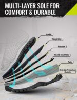 TIDEWE Work Boots Puncture-Proof with Steel Toe & Shank, Waterproof Anti Slip Rubber Boots for men, 6mm Neoprene Outdoor Boots, Durable Hunting Boots for Manufacturing, Construction, Farming(Black,Size 7-13) - Image 3