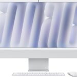 Apple 2024 iMac All-in-One Desktop Computer with M4 chip with 10-core CPU and 10-core GPU: Built for Apple Intelligence, 24-inch Retina Display, 24GB Unified Memory, 512GB SSD Storage; Silver
