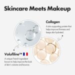 ELROEL Blanc Cover Cream Stick V White - Korean Color-Changing Foundation Stick with Volufiline - Medium to Full Coverage Dewy Finish Base Makeup - Dual-Ended with Detachable Brush (202 Natural) - Image 7