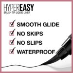 Maybelline Hyper Easy Liquid Pen No-Skip Eyeliner, Satin Finish, Waterproof Formula, Pitch Black, 0.018 Fl Oz - Image 2