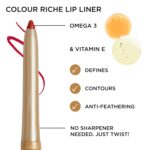 L'Oreal Paris Colour Riche Lip Liner Pencil, Creamy Lip Liner with Omega 3 and Vitamin E, 780 Au Naturale (Soft Neutral Beige) - Image 3