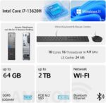 Lenovo ThinkCentre Small Form Factor Business Desktop, 13th Gen Intel Core i7-13620H, 32GB DDR5, 1TB SSD, HDMI, VGA, Wi-Fi, Wired KB & Mouse, Windows 11 Pro, Bundle with Adata 64GB USB Flash Drive - Image 2