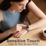 Adorve Privacy Case for Apple Watch Series 10 42mm Screen Protector, Anti-Spy Cover for iWatch Series 11 10 42 mm, 8 Pack, Black Clear Pink Starlight Rose Pink Pine Green Milk Tea Smoke Violet - Image 8