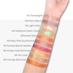Duochrome Glitter Eyeshadow Palette, Iridescent Color Shift Shimmer, High Pigment Holographic Chameleon Eye Shadow with Mirror, Long Lasting & Buildable Topper (2# Plum Mauve) - Image 5