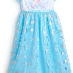 Frozen Girls' Princess Dress Nightgown, Fantasy Gown, Soft & Cute Pajamas for Kids