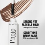 Revlon PhotoReady Lifting Brow Gel, Tinted Eyebrow Lamination with Spoolie Brush, Conditions, Shapes & Defines, 801 Clear, 0.23 fl oz - Image 7