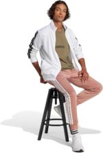 Adidas Mens Essentials Linear Single Jersey T-Shirt - Image 2