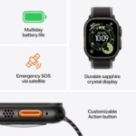Apple Watch Ultra 3 [GPS + Cellular 49mm] Running & Multisport Smartwatch w/Rugged Titanium Case w/Black Ocean Band. Satellite Communications, Advanced Health & Fitness Tracking - Image 2