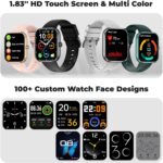 Smart Watch for Men Women, 1.83" HD Touchscreen Fitness Watch with Bluetooth Call&Message Notifications, 110+Sport Modes, 24/7 Heart Rate/Sleep Monitor, IP68 Waterproof Fitness Tracker for Android iOS - Image 8