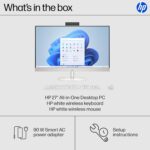 HP 27" FHD Touchscreen All-in-One Desktop Computer, 16GB DDR5 RAM, 1TB SSD Storage, AMD Ryzen 5 7520U Processor, WiFi6, Wireless Keyboard & Mouse, Windows 11 - Image 5
