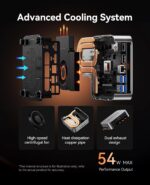 ACEMAGICIAN W1 Mini PC - AMD Ryzen 7 H 255(Upgraded 8745HS), 32GB DC5600MHz DDR5 1TB PCIe4.0 M.2 SSD Mini Computers(8C/16T, up to 4.9GHz), Radeon 780M 8K Triple Display USB4 WiFi6E/BT5.2, VESA 2.5GbE - Image 5