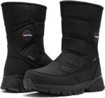 SILENTCARE Men's Winter Waterproof Snow Boots Warm Slip On Mid-Calf Zipper Booties Lightweight Outdoor Athletic - Image 2