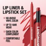 Jolilab 12Pcs Lip Set: 6 Colors Lip Liner+6 Colors Lipstick,Matte/Creamy,Smooth Creamy Texture,Long-Lasting,Bold/Nude Shades for Daily/Party, Vegan,Gift for Makeup Lovers.(Rich - Color Set B) - Image 4