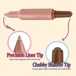 fwee Long-Lasting Dual Coloring Stick Eye Shadow, Different POV | Multi-Use Eye Makeup | All-in-one dual shadow | Powdery finish, Matte shadow, Shimmer | 1.2g (03 Different POV) - Image 6