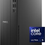 Dell Slim Desktop ECS1250 - Intel Core Ultra 5-225 Processor, Intel UHD Graphics, 16GB Memory, 512GB M.2 SSD, 3.0 SD Card Reader, Dell Wired Keyboard and Mouse, Windows 11 Home, Onsite+Migrate Service