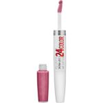 Maybelline Super Stay 24, 2-Step Liquid Lipstick Makeup, Long Lasting Highly Pigmented Color with Moisturizing Balm, Very Cranberry, Ruby Red, 1 Count