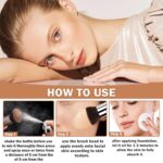 QIUFSSE Air Brush Makeup Foundation,Flawless Airbrush Foundation for Older Women,Teenagers,Middle-aged and Mature Skin,Lightweight Moisturizing,Buildable Coverage for Smooth Radiant Skin (02 Beige) - Image 6