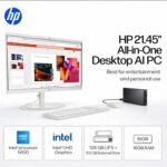 HP 22" FHD All-in-One Desktop Computer • 16GB DDR5 RAM • 512GB External and 128GB UFS Storage | The New Version for Everyday Efficency • Latest 13th Gen Intel Quad-Core • Office 365 for The Web - Image 2