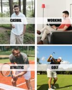 MAGCOMSEN Polo Shirts for Men with Pocket Short Sleeve Collared Golf Shirts Quick Dry Pique Performance Athletic Summer - Image 7