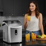 Antarctic Star Nugget Ice Maker Countertop with Soft Chewable Ice, Portable Sonic Ice Maker with Basket and Scoop, Removable Top Cover, Auto-Cleaning for Home/Party/RV/Camping (Stainless Steel Silver) - Image 8