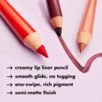 e.l.f. Cream Glide Lip Liner, Highly-Pigmented Pencil For Shaping & Sculpting Lips, Semi-Matte Finish, Vegan & Cruelty-Free, Mauve Aside - Image 2