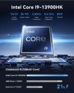 ACEMAGIC Mini Gaming PC, Intel Cere i9 13900HK 32GB RAM 1TB SSD (14C/20T) up to 5.4GHz USB4/HDMI/DP/Wifi 6E 2.5G LAN,Mini PC Windows 11 pro Small Computers Desktop Beat i9 12900HK/7840HS/6800H - Image 3