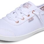Skechers Women's Bobs B Cute Sneaker – Memory Foam, Flexible Outsole, Lightweight Vegan Shoes