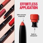 REVLON ColorStay Matte Lite Crayon Lipstick with Built-in Sharpener, Smudge-proof, Water-Resistant Non-Drying Lipcolor, 003 Soufflé All Day, 0.049 oz - Image 4