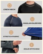 Long Sleeve Shirts for Men - Quick Dry Moisture Wicking UV UPF Sun Protection T-Shirts for Fishing Workout Swim - Image 2