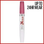 Maybelline Super Stay 24, 2-Step Liquid Lipstick Makeup, Long Lasting Highly Pigmented Color with Moisturizing Balm, Very Cranberry, Ruby Red, 1 Count - Image 2