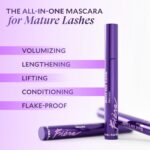 Fièra Best for Lash™ Mascara for Women Over 40 – Volumizing, Lengthening & Lifting Peptide Mascara with Vitamin B5 – Smudge-Proof, Flake-Resistant, Gentle Washable Formula, Black - Image 2