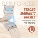 Braided Magnetic Band Compatible with Apple Watch Bands 38/40/41/42/44/45/46/49mm Women Men, Celtic Knot Stretchy Elastic Nylon Fabric Woven Strap for iWatch Series 11 10 9 8 7 6 5 4 SE/Ultra 3 2 1 - Image 2