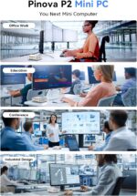 KAMRUI Pinova P2 Mini PC, AMD Ryzen 4300U(Beats 3500U/3200U/N150,Up to 3.7 GHz) Mini Computers, 16GB RAM 512GB SSD Mini Desktop Computers, Triple 4K Display/HDMI+DP+Type-C/WiFi/BT for Home/Business - Image 9