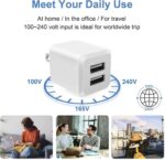 USB Wall Charger, Dual Port Cube Power Adapter Charger Plug Block Charging Box, Dual Port Wall Fast Charging Adapter, Compatible for i Phone 14 13 12 11 (USB-1) - Image 6