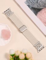 Braided Magnetic Band Compatible with Apple Watch Bands 38/40/41/42/44/45/46/49mm Women Men, Celtic Knot Stretchy Elastic Nylon Fabric Woven Strap for iWatch Series 11 10 9 8 7 6 5 4 SE/Ultra 3 2 1 - Image 4
