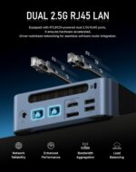 BOSGAME E5 Multi-Functional Mini PC, Ryzen 3 5300U 4-core 8-Thread Dual LAN Desktop Computers, 16GB DDR4 1TB PCIe 3.0x4 SSD, Triple Displays HDMI 2.0x1, DisplayPortx1, USB-C x1, Wi-Fi 5, BT 5.0 - Image 7