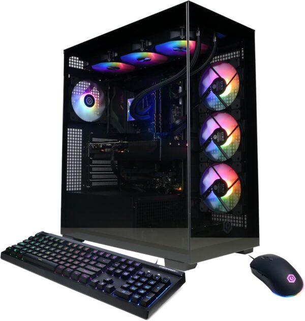 CyberPowerPC Gamer Xtreme VR Gaming PC, Intel Core i9-14900KF 3.2GHz, GeForce RTX 5070 12GB, 32GB DDR5, 2TB PCIe 4.0 SSD, WiFi Ready & Windows 11 Home (GXiVR8080A39)