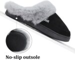 NineCiFun Women's and Men's Memory Foam House Slippers, Faux Fur Lined Indoor Fuzzy Slippers with No-slip Sole, Slip on Suede Home Shoes, Warm Winter Gift for Women & Men - Image 6
