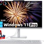 Lenovo 24" FHD All-in-One Desktop Computer for Home & Office, 16GB RAM, 512GB SSD, Intel Processor, HDMI, WiFi 6, Bluetooth 5.2, Business AIO, Vent-Hear, Keyboard & Mouse, Windows 11 Pro