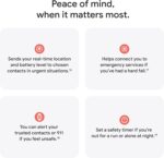 Google Pixel Watch 4 (41mm) - Android Smartwatch - Heart Rate and Sleep Tracking - 30-Hour Battery - Fitness Tracking - Google AI - Matte Black Aluminum Case - Obsidian Active Band - LTE (2025 Model) - Image 10