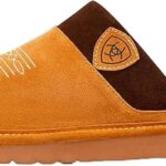 ARIAT Men's 2842 Silversmith Outdoor Indoor Western Suede Foam Cushioned Square Toe Slipper