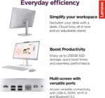 Lenovo IdeaCentre Everyday Tasks 24" Full HD All-in-One Desktop Computer • Lifetime Office 365 for The Web • Intel 4-Cores • 512GB External and 256GB SSD • 8GB RAM • Keyboard and Mouse • Windows 11 - Image 6