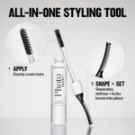 Revlon PhotoReady Lifting Brow Gel, Tinted Eyebrow Lamination with Spoolie Brush, Conditions, Shapes & Defines, 801 Clear, 0.23 fl oz - Image 5